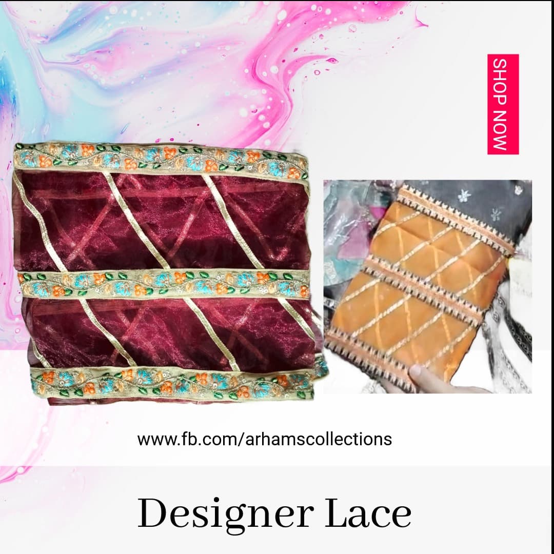 Organza Dhnak Lace