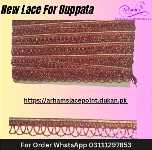 AN Duppata Lace 8 Yds Pack
